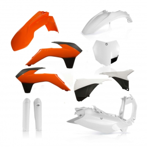 Acerbis Full Kit Plastics for KTM SX/SX-F 2015 - Black, Orange, White | Motorbike Parts