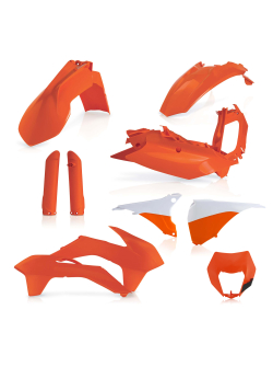 ACERBIS Full Plastic Kit for KTM EXC/EXC-F 2016 | Black, Orange, Standard 16, White