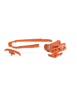 ACERBIS Kit Chain Guides + Chain Slider KTM EXC 12-16 (Black & Orange) AC 0016847