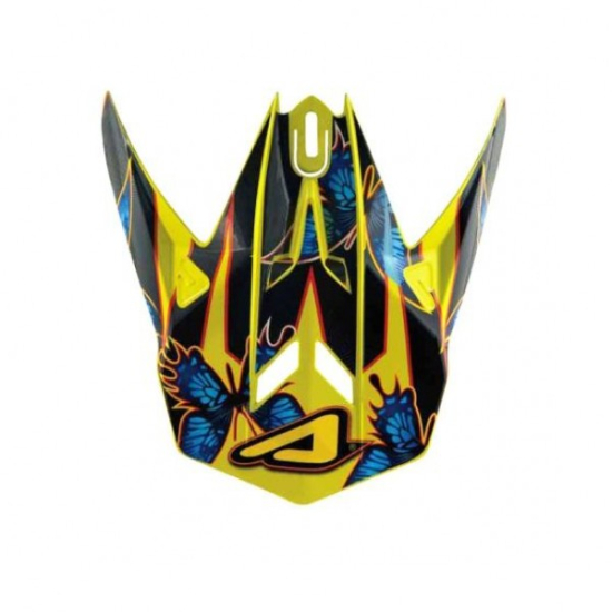 Acerbis Replacement Visor Butterfly - Blue/Yellow AC 0015906.248