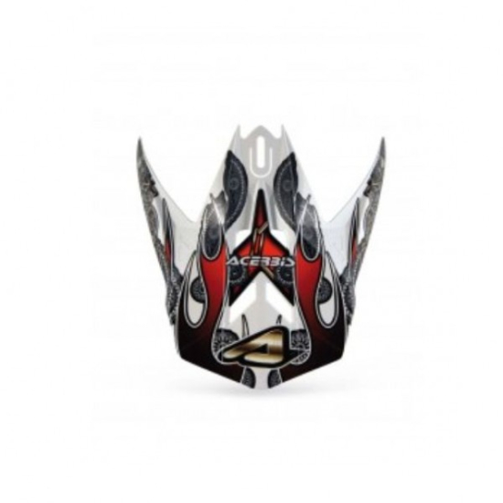 Acerbis Replacement Visor Gang - Black/Red AC 0015906.323