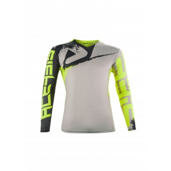 Acerbis Aerotuned MX Jersey - Grey/Yellow (S & M)