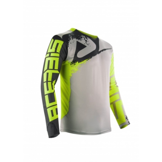 Acerbis Aerotuned MX Jersey - Grey/Yellow (S & M) #1