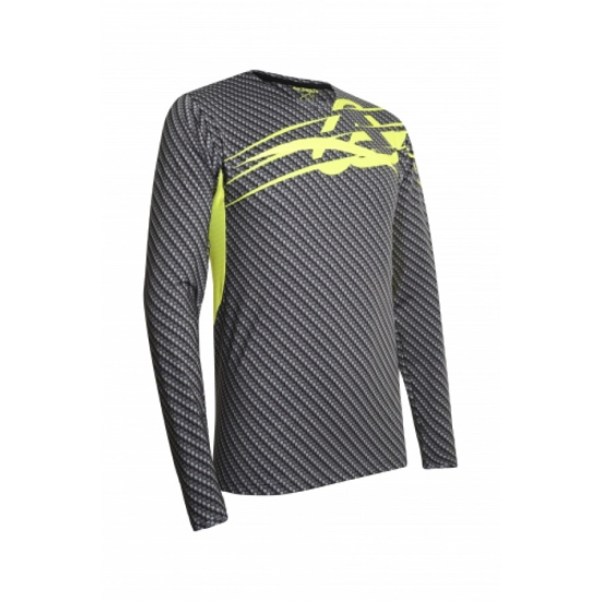 ACERBIS MX Carbon-Titan Jersey - Grey/Flo Yellow (S, M, L, XL, XXL) AC 0022912.290