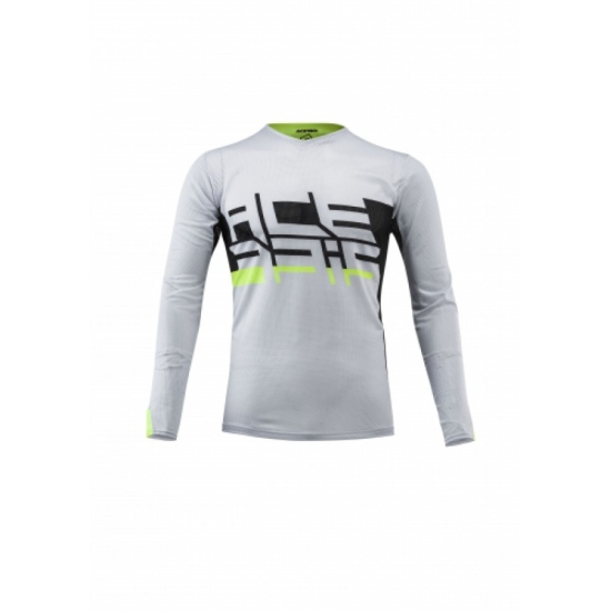 ACERBIS MX Iyengar Vented Jersey - Grey/Flo Yellow (S * M *  #1