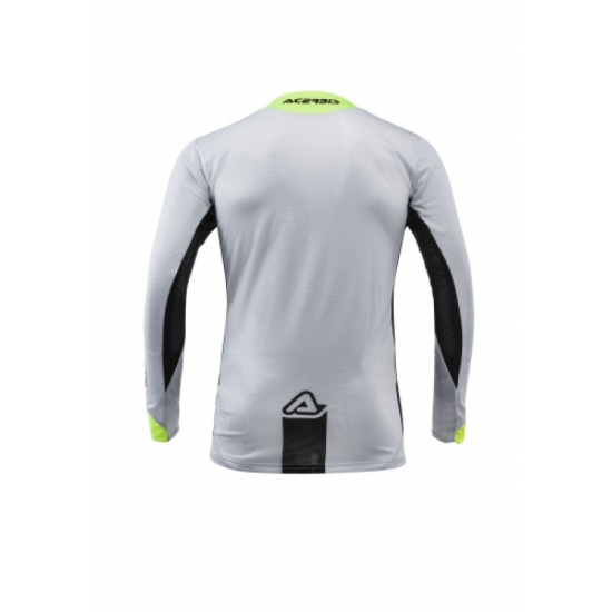 ACERBIS MX Iyengar Vented Jersey - Grey/Flo Yellow (S * M *  #2