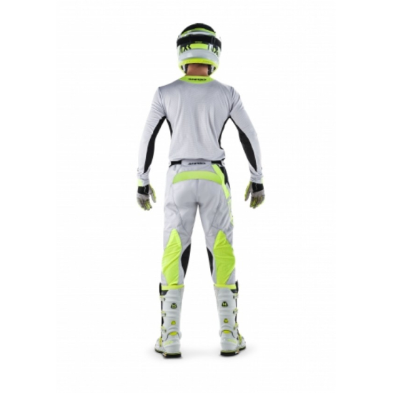 ACERBIS MX Iyengar Vented Jersey - Grey/Flo Yellow (S * M *  #4