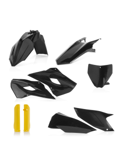 ACERBIS Full Plastic Kits for Husqvarna TE/FE 2016 - Black, Black/Yellow, Standard