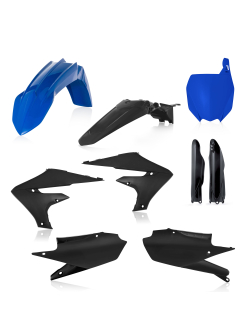 Acerbis Complete Plastic Kit for YZF450/250 - Black, Blue, Light Blue & White