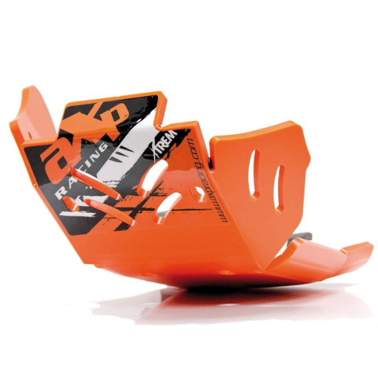 HDPE XTREM 8MM SKID PLATE & LINKAGE GUARD ORANGE KTM 250EXCF #1