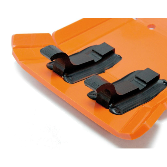 HDPE XTREM 8MM SKID PLATE & LINKAGE GUARD ORANGE KTM 250EXCF #3