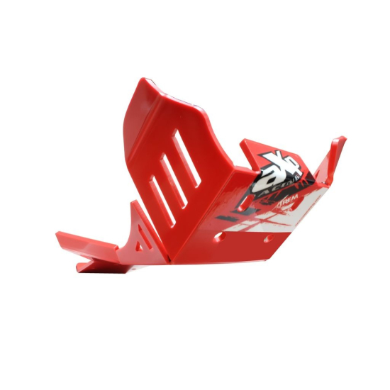 HDPE XTREM 8MM Skid Plate & Linkage Guard Red BETA 350RR 390RR 430RR 480RR 500RR 2014 - 2019 AX1526