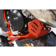 HDPE XTREM 8MM Skid Plate & Linkage Guard Red Beta 250RR 300RR 2018 - 2019 - AX1527
