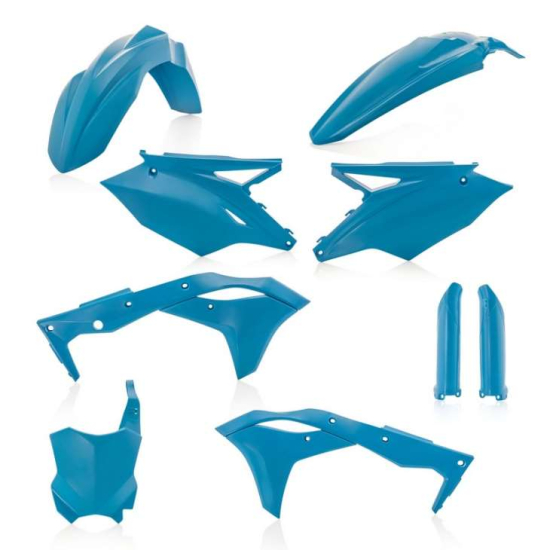 Acerbis Full Kit Plastic KAW KXF 250 18/19 (Light Blue * Standard 19) AC 0023647