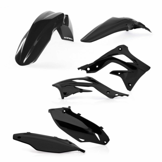 Premium ACERBIS Plastics Kit for Kawasaki KXF 450 2012 (Black/Standard/White)