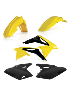 Acerbis Plastics Kit for Suzuki RMZ 450 (2008-2017) - Black/Flo Yellow