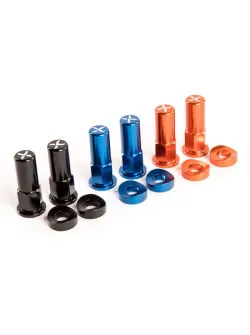 X-GRIP Rim Lock Tower Nut Set (BLUE, ORANGE, BLACK) XG-RIMLOCKTOWER - Motorbike Parts