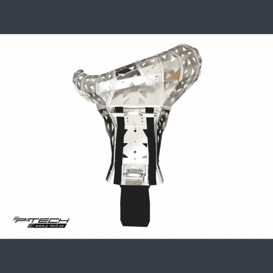 Skid Plate with Exhaust Guard and Plastic Bottom for KTM, Hu #2