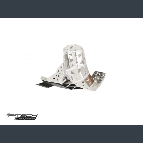 Skid Plate with Exhaust Guard and Plastic Bottom for KTM, Hu #3