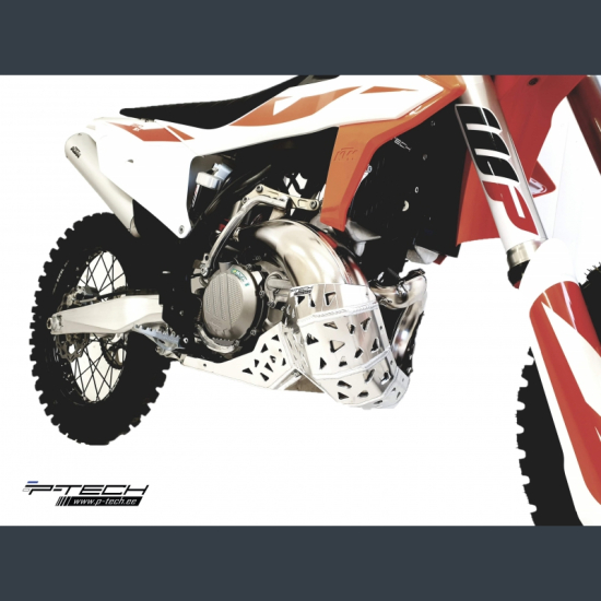 P-TECH Skid Plate with Exhaust & Linkage Guard for KTM, Husq #4