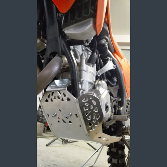 P-TECH Skid Plate with Exhaust Pipe & Linkage Guard for KTM  #7