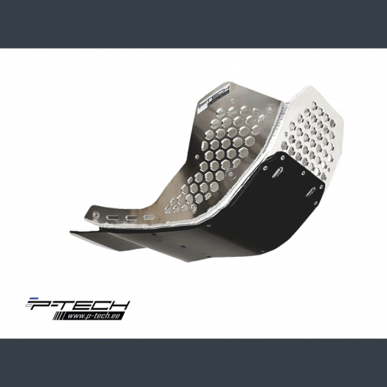 P-TECH Skid Plate with Exhaust Pipe & Linkage Guard for Beta RR RS 350-500 2013-2019 PK004B