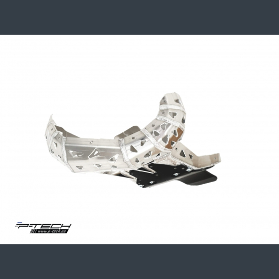 P-TECH Skid Plate with Exhaust Pipe Guard and Plastic Bottom #1