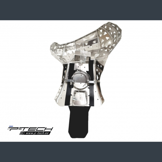 P-TECH Skid Plate with Exhaust Pipe Guard and Plastic Bottom #3