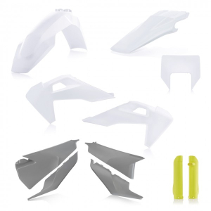 ACERBIS Full Kit Plastics for Husky TE/FE 2020 - Black/White