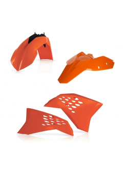 Acerbis Plastics Kit for KTM EXC 08-11 - Black, Orange, Standard, White | High-Quality Motorcycle Body Plastics