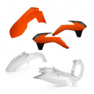 Acerbis Plastics Kit for KTM SX/SXF 13-15 - Complete Body Kit in Black, Orange, and White
