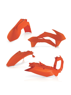 Acerbis Plastics Kit for KTM SX/SXF 13-15 - Complete Body Kit in Black, Orange, and White