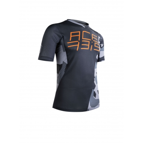 ACERBIS MTB Combat Jersey - Short Sleeves (Black/Grey)