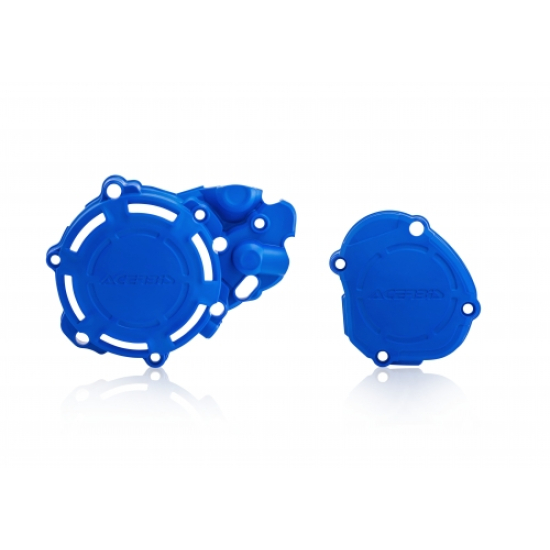 ACERBIS X-Power Engine Protectors for YZ 125 (2005-2020) - Black & Blue