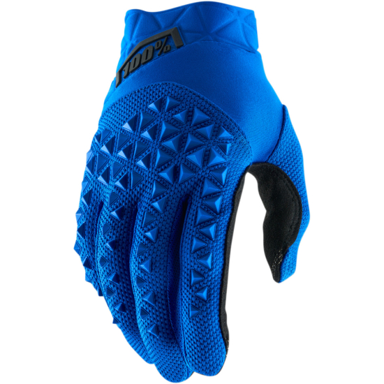 100% AIRMATIC SHORT GLOVES BLUE/BLACK 2X-LARGE 10012-215-14