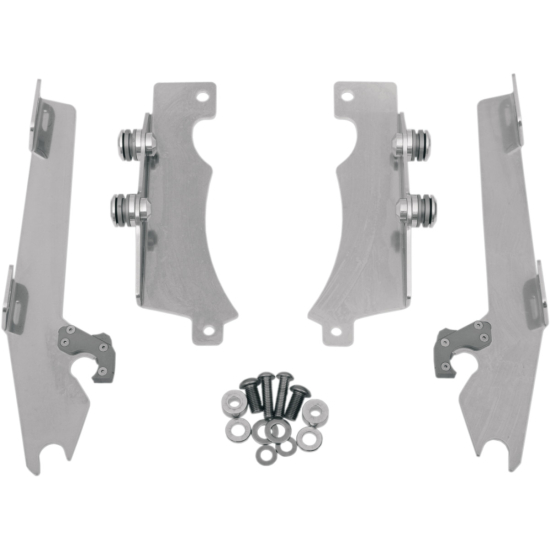 MEMPHIS SHADES METRIC MOUNTING KIT TRIGGER-LOCK BATWING-FAIRING POLISHED MEK1909