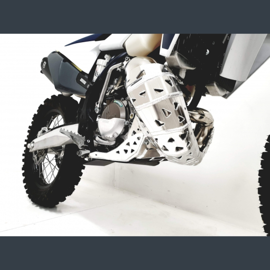 P-TECH Skid Plate with Exhaust Guard and Plastic Bottom for KTM EXC 150 & Husqvarna TE 150 2020 PK018H