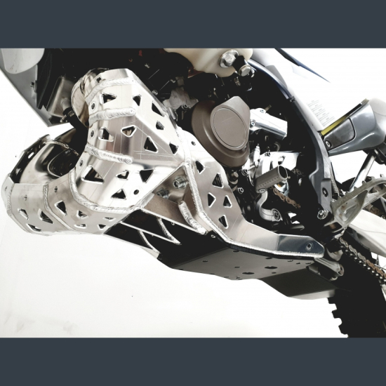 P-TECH Skid Plate with Exhaust Guard and Plastic Bottom for  #4