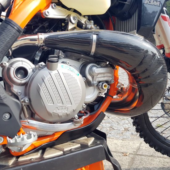 EXTREMECARBON Carbon Fiber Exhaust Guard for KTM 250/300 (2017-2019)