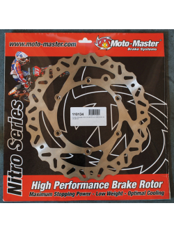 MOTO-MASTER Fixed Nitro Contoured Brake Rotor | Rear Brake Disc | Motorbike Parts