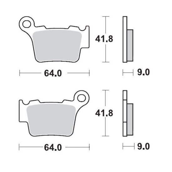 MOTO-MASTER BRAKE PAD OFFROAD SINTER PRO RACING 094411