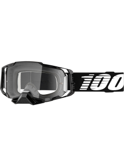 100% ARMEGA Black Goggles for Adults