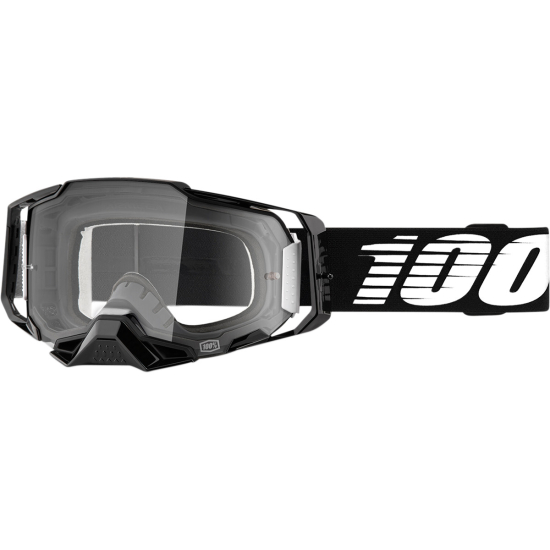 100% ARMEGA Black Goggles for Adults