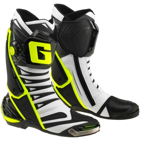 GAERNE GP1 EVO Racing Boots – Black, White/Black, Yellow