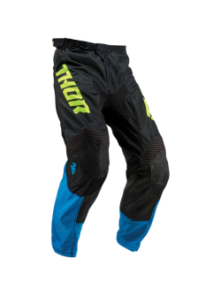 THOR Youth Pulse Air Acid S9Y Offroad Pants - Electric Blue/Black