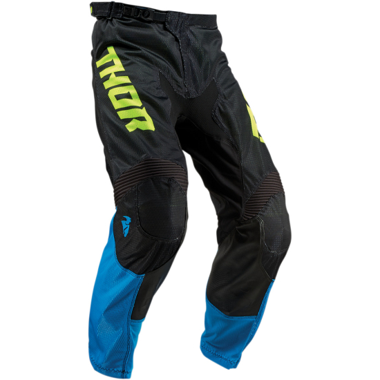 THOR Youth Pulse Air Acid S9Y Offroad Pants - Electric Blue/Black