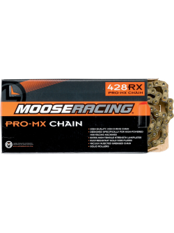 MOOSE RACING Chain 428-RXP 130 Links PRO-MX Gold M575-00-130