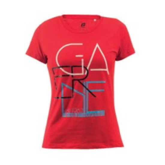 GAERNE G.AT YOUR FEET T-SHIRT LADY (RED * WHITE) (XS * S * M * L * XL) 4216-005