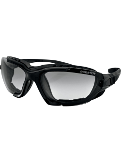 BOBSTER Renegade Convertible Sunglasses Black Photochromic Lenses Clear BREN101