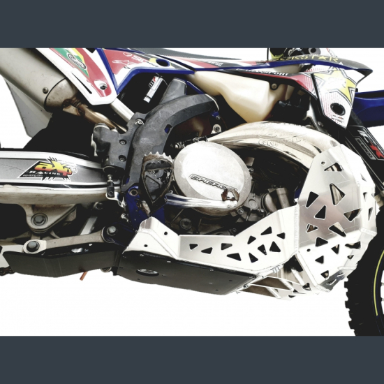 P-TECH Skid Plate with Exhaust Pipe Guard and Plastic Bottom #5